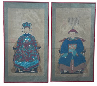 Lot 153A - A PAIR OF VERY LARGE 20TH CENTURY CHINESE...