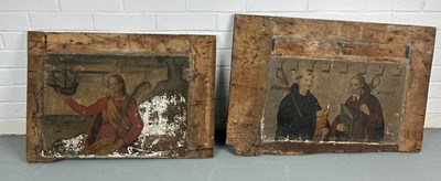 Lot 271 - TWO ITALIAN RENAISSANCE STYLE PAINTINGS ON...