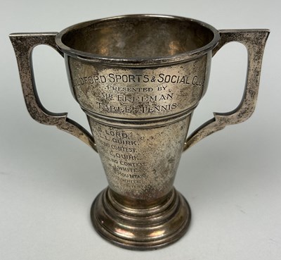 Lot 270 - A SILVER TROPHY CUP 'GUILDFORD SPORTS AND SOCIAL CLUB'