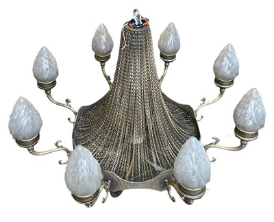 Lot 320B - A LARGE CHANDELIER EIGHT ARM CHANDELIER WITH...