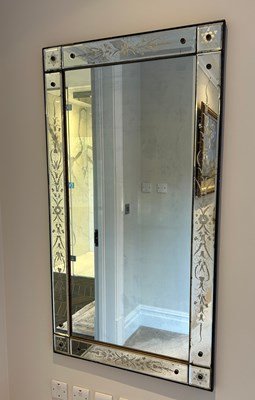 Lot 337 - A PAIR OF VENETIAN GLASS MIRRORS,

135cm x...