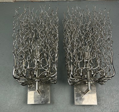 Lot 353 - A PAIR OF TWIG DESIGN 'HOLLYWOOD' WALL LIGHTS...