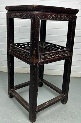 Lot 366 - A CHINESE SIDE TABLE, 

78cm x 40cm x 40cm