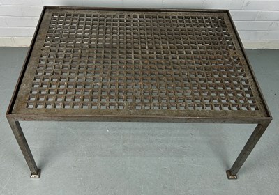 Lot 370 - A BRUTALIST DESIGN COFFEE TABLE MADE FROM A...