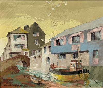 Lot 376 - FREDERICK T.W. COOK (BRITISH 1907-1982) AN OIL...