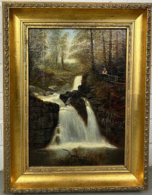 Lot 378 - ATTRIBUTED TO EDWARD PRIESTLY: A VICTORIAN OIL...