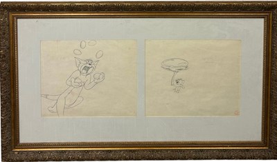 Lot 441 - A TOM AND JERRY CARTOON PRINT FROM A FILM,...