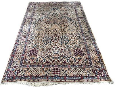 Lot 456 - A LARGE AND FINE PERSIAN CARPET DECORATED WITH...