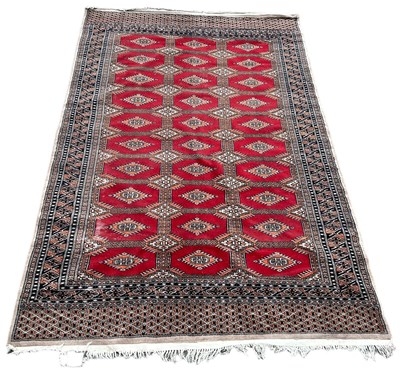 Lot 460 - A PERSIAN DESIGN CARPET, 

242cm x 154cm