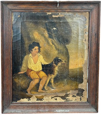 Lot 13 - DOG INTEREST: A 19TH CENTURY OIL ON CANVAS...