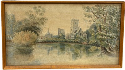 Lot 31 - A WATERCOLOUR PAINTING ON PAPER DEPICTING A...