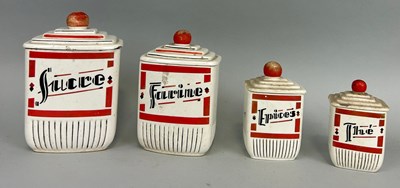 Lot 59 - KITCHENALIA: A GRADUATED SET OF FOUR KITCHEN...