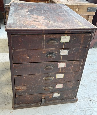 Lot 66 - AN ARCHITECTS DRAWERS / PLAN CHEST, 

87cm x...