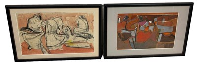 Lot 172 - TWO 20TH CENTURY MODERNIST ABSTRACT DRAWINGS...