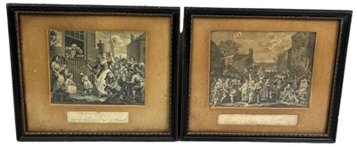 Lot 196 - AFTER WILLIAM HOGARTH (1697-1764): A PAIR OF...