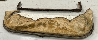 Lot 279 - TWO ANTIQUE FRENCH CURTAIN PELMETS, ONE WITH...