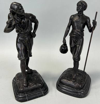 Lot 331 - MARCEL DEBUT: A PAIR OF BRONZE SCULPTURES...