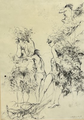 Lot 544 - TWO SURREALIST PRINTS DEPICTING FIGURES