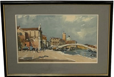 Lot 371 - A WATERCOLOUR PAINTING ON PAPER DEPICTING A...