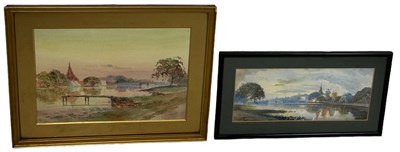 Lot 397 - M.G. SAUNG: A PAIR OF WATERCOLOUR PAINTINGS ON...