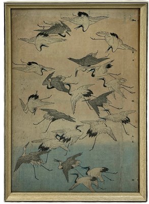 Lot 426 - A CHINESE OR JAPANESE INK AND WATERCOLOUR...