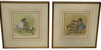 Lot 427 - A PAIR OF WATERCOLOUR PAINTINGS ON PAPER...