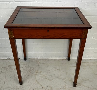 Lot 456 - A MAHOGANY BIJOUTERIE TABLE, 

72cm x 64cm x 47cm