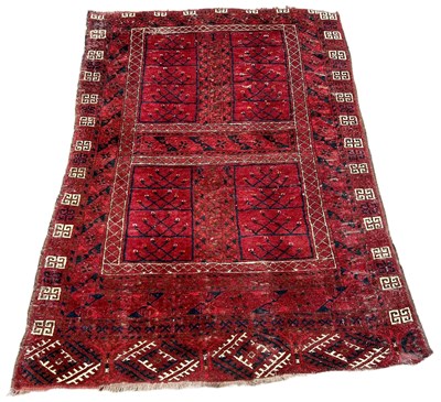 Lot 476 - A PERSIAN DESIGN RED CARPET,

176cm x 122cm