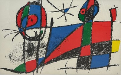 Lot 489 - JOAN MIRO (1893-1983): A LITHOGRAPH IN COLOURS...