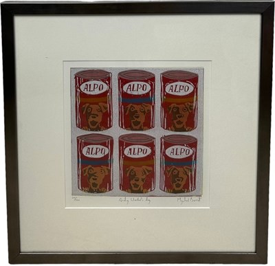 Lot 493 - MYCHAEL BARRATT: A PRINT TITLED 'ANDY WARHOL'S...