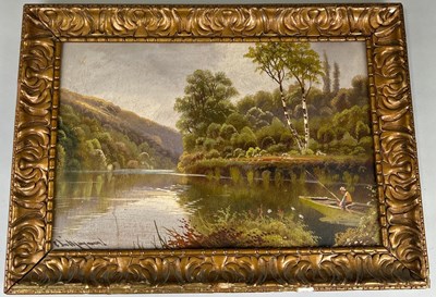 Lot 508 - AN OIL PAINTING ON CANVAS DEPICTING A MAN...