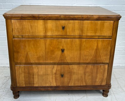 Lot 510 - A BIEDERMEIER CHEST OF DRAWERS,

106cm x 91cm...