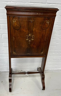 Lot 528 - A 19TH CENTURY CONTINENTAL ROSEWOOD WRITING...