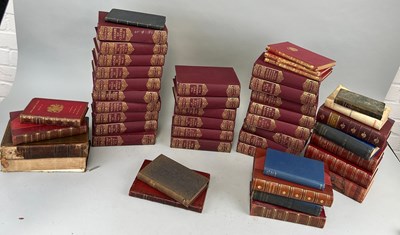 Lot 560 - A COLLECTION OF CLOTH BOUND AND LEATHER BOUND...