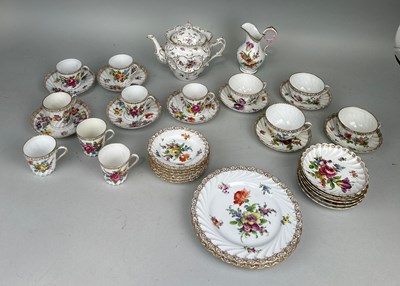 Lot 563 - A DRESDEN PART TEA SERVICE (QTY)