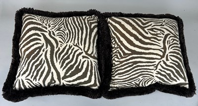 Lot 575 - HOUSE OF HACKNEY: A PAIR OF ZEBRA PRINT...