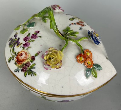 Lot 600 - A DRESDEN PORCELAIN DISH, 

14cm x 10cm