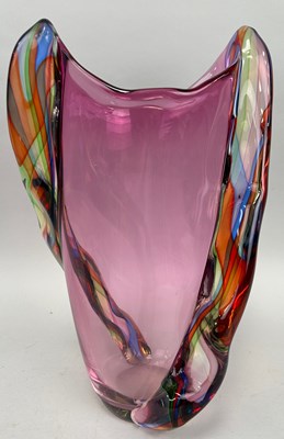 Lot 624 - FORMIA MURANO: A PINK MURANO GLASS...