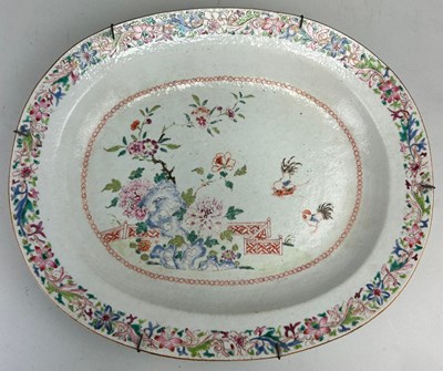 Lot 627I - A CHINESE QIANLONG PERIOD SERVING PLATTER...