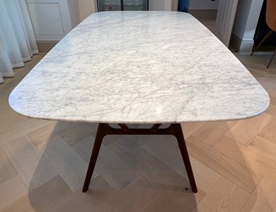 Lot 652B - HEALS: AN ANAIS DINING TABLE WITH SOLID...