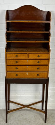 Lot 661 - A 19TH CENTURY SATINWOOD DRAWERS ON STAND,...