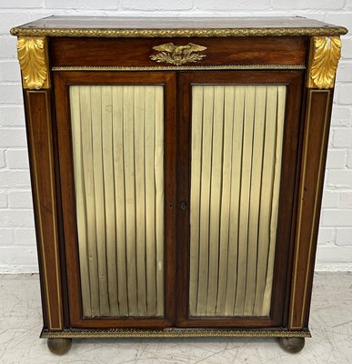 Lot 663 - A 19TH CENTURY FRENCH EMPIRE STYLE GILT METAL...