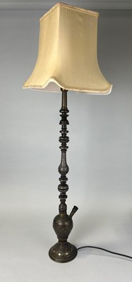 Lot 679 - AN UNUSUAL 'HOOKAH' TABLE LAMP, 

76cm H

With...