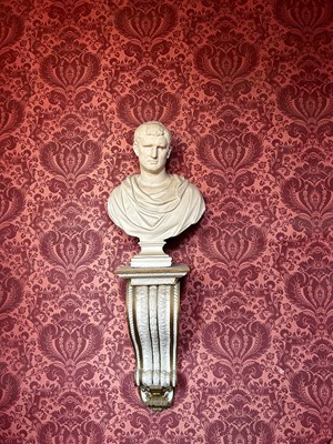 Lot 67 - A PLASTER BUST DEPICTING MARCUS VIPSANIUS...