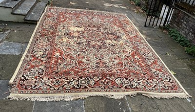 Lot 77 - A LARGE WOOL CARPET