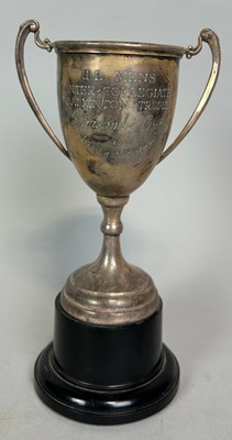 Lot 158 - SPORTING INTEREST: A SILVER TROPHY CUP FOR THE...