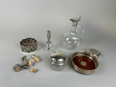 Lot 159 - A COLLECTION OF SILVER TO INCLUDE A CLARET JUG,...