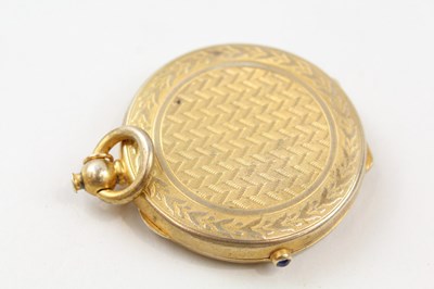 Lot 171 - A 925 STERLING SILVER AND GILT LADIES VANITY...