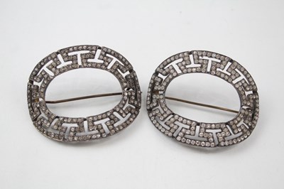 Lot 190 - TWO SILVER BUCKLE BROOCH CONVERSIONS,

Weight:...