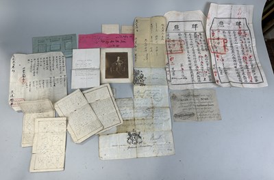 Lot 484 - A COLLECTION OF EPHEMERA COLLECTED BY CAPTAIN JAMES MUDDLE AND DESCENDANTS